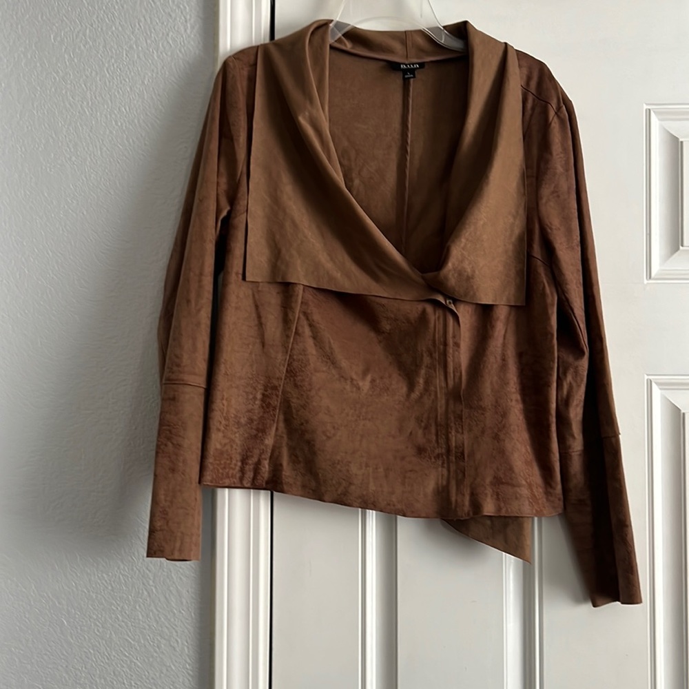Brown Suede Zip-up Jacket